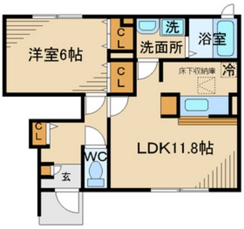 ラソレイユの物件間取画像